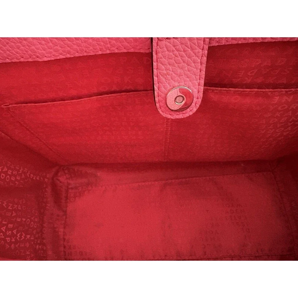 Kate Spade Bridge Place Francisca Tote Pink Flamingo Pebbled Leather Bow Accent